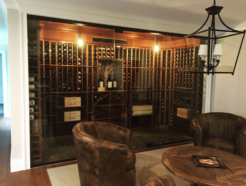 Residential Glass - Wine room glass