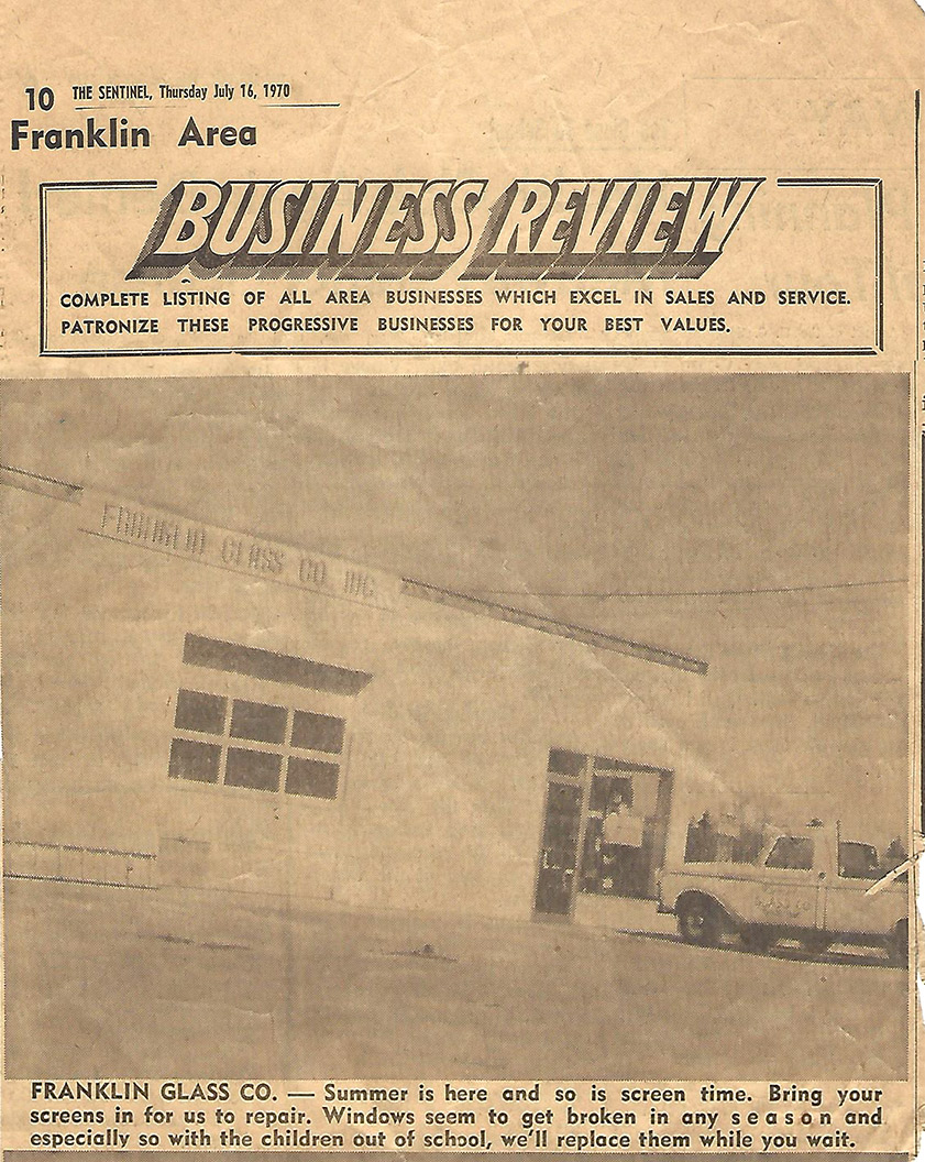 About Franklin Glass Company